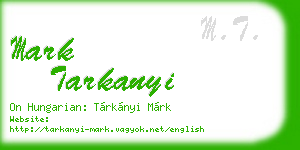 mark tarkanyi business card